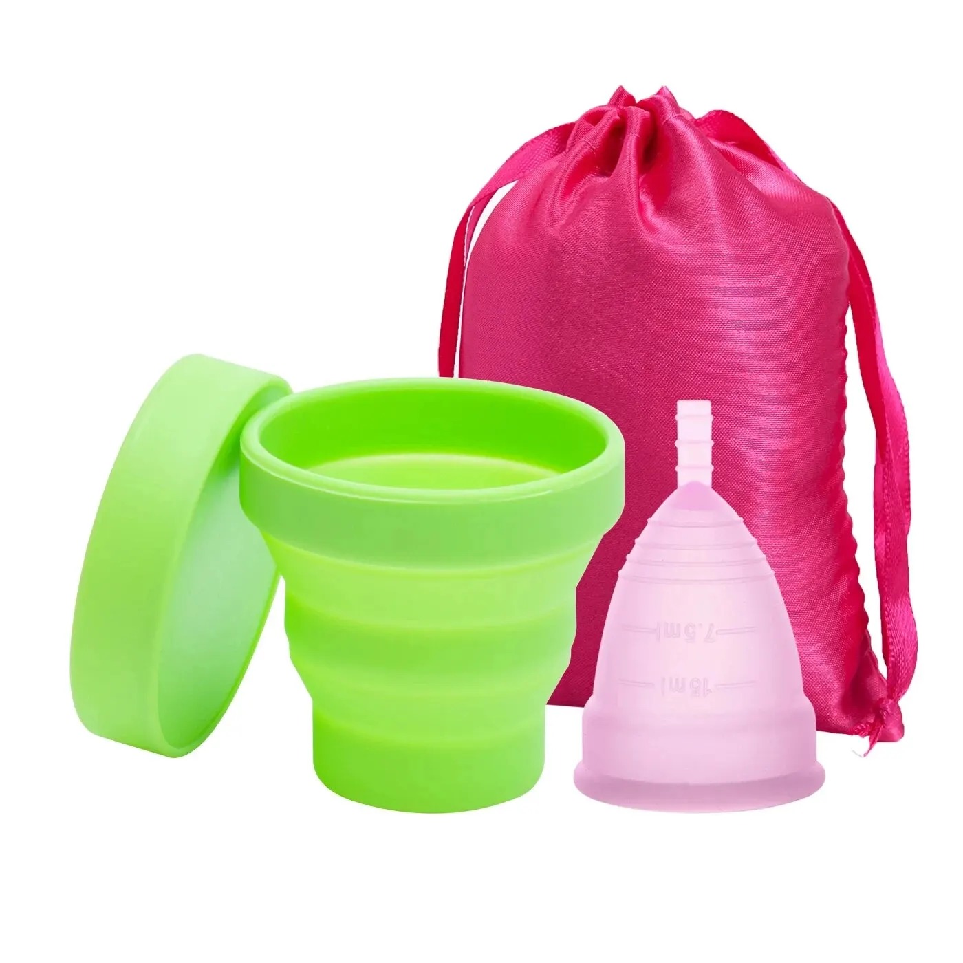 Menstrual Cup Silicone - Medizinische wieder verwendbare Menstruation tasse Frauen